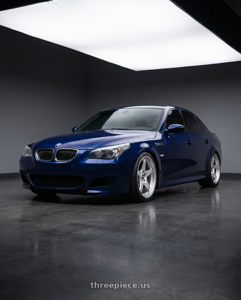 2010 BMW M5 E60 with ESR Wheels APEX SERIES AP5 5x120 19x9.5 +22 Hyper Silver wheels