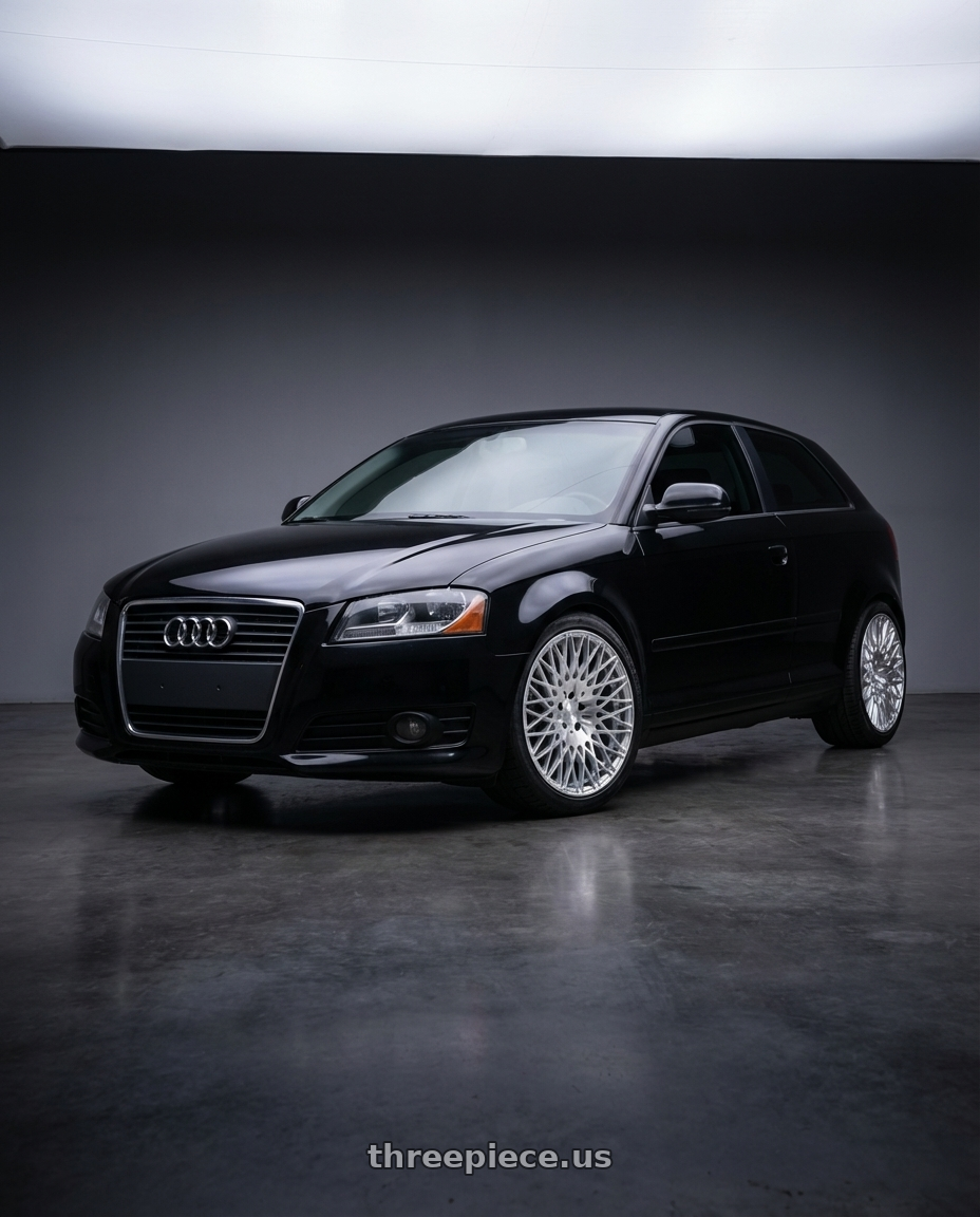 2012 Audi A3 8P with Avant Garde Wheels M540 5X112 18x9 +48 Silver Machined wheels