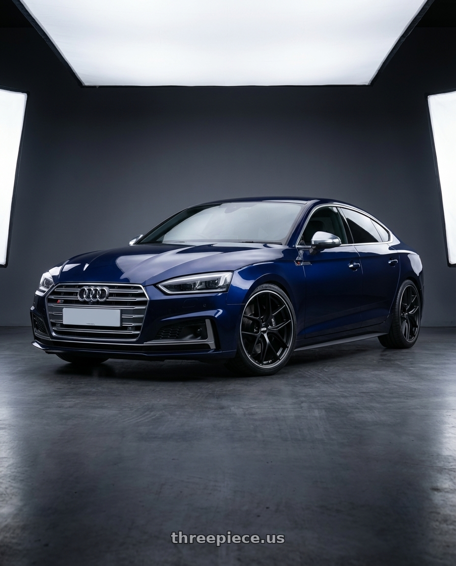 2014 Audi S5 B8 with BBS CC-R 5x112 19x9.5+42 Satin Black wheels