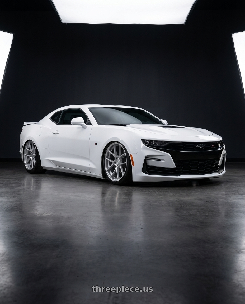 2022 Chevrolet Camaro with Avant Garde Wheels M510 5X120 20x10 +20 Satin Silver wheels