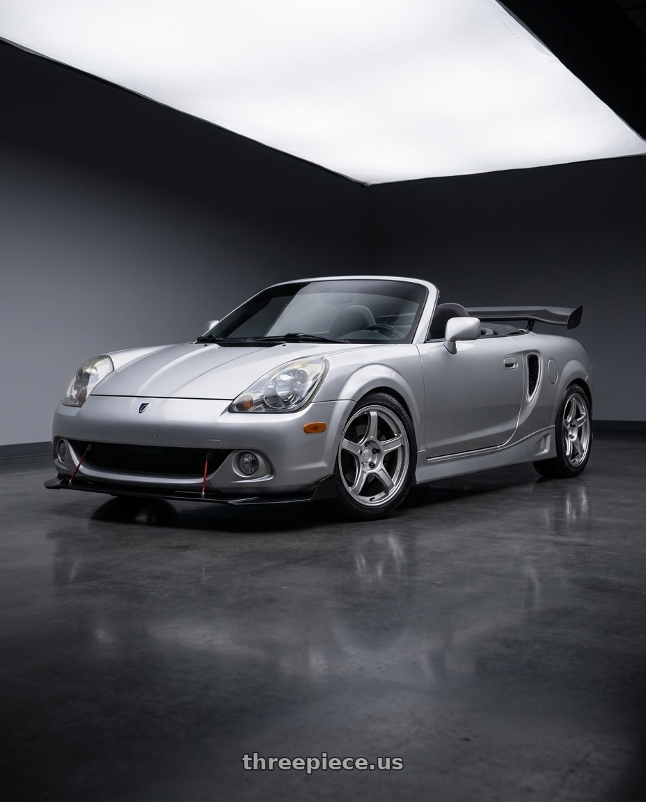 2001 Toyota MR2 Spyder Silver with Ssr Gtx03 4x100 17x7+42  PLATINUM SILVER wheels