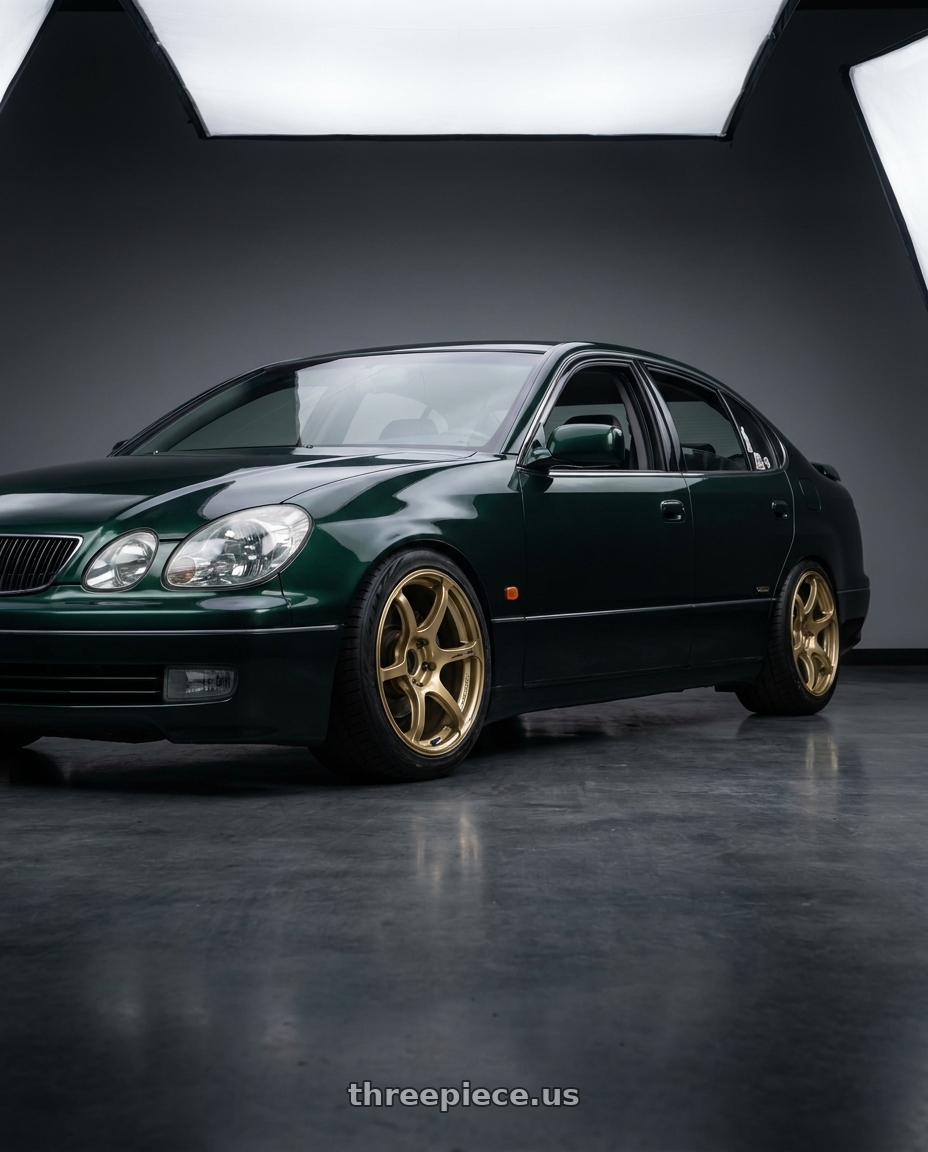 1998 toyota aristo with Advan RGIII 5x114.3 18x8.5+31 Gold wheels