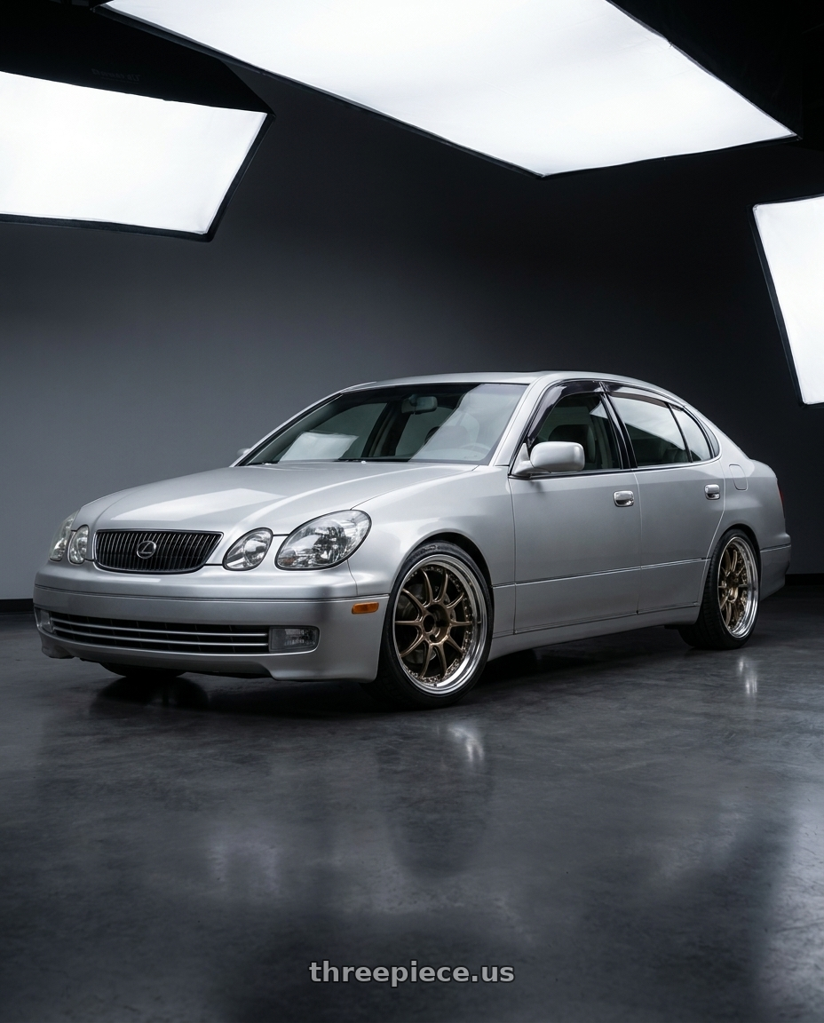 2001 Lexus gs300 with SSR Professor SP5 5x114.3 18X9.5+35 MD Disk High Metal Bronze wheels