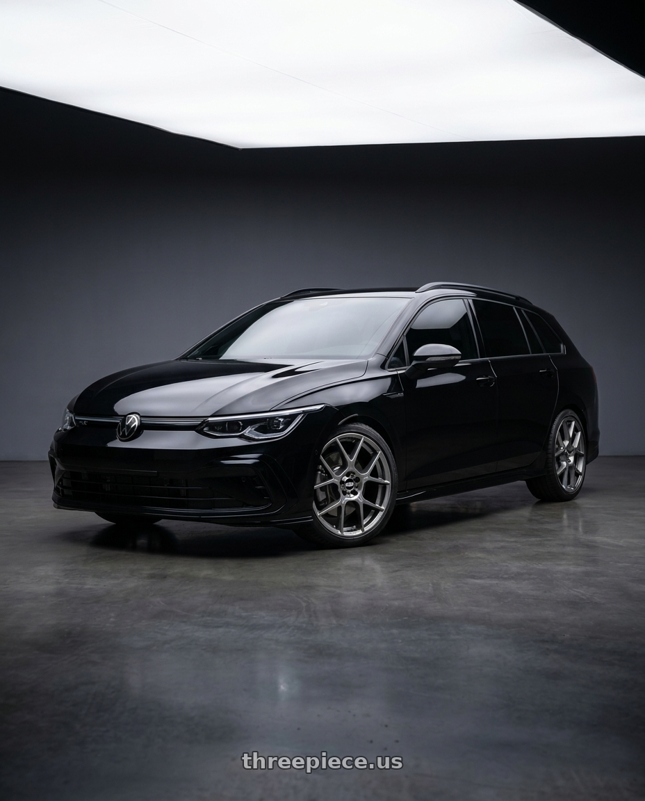 2023 Volkswagen golf variant r-line with BBS XR 5x112 18x8.0+28 Gloss Platinum wheels