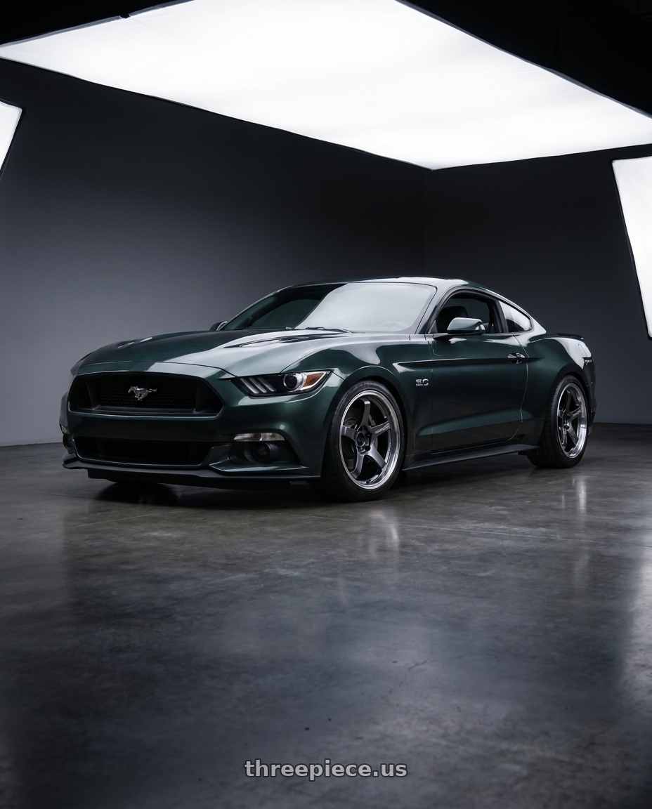 2016 ford mustang gt with Advan Racing GT BEYOND 5x114.3 19x10.0 +35 RACING TITANIUM BLACK wheels
