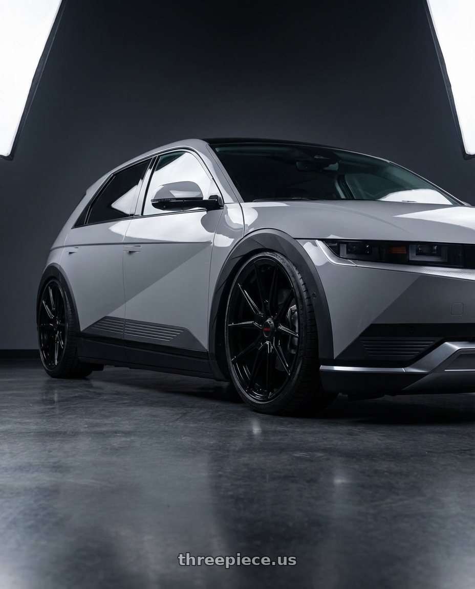 2024 Hyundai Ioniq 5 N with Vossen x Novitec NF10 21x9.5in - 5x114.3 BP - ET38 - Gloss Black Ferrari 296 Front Wheel - F-AFP-332-F01-C25 wheels