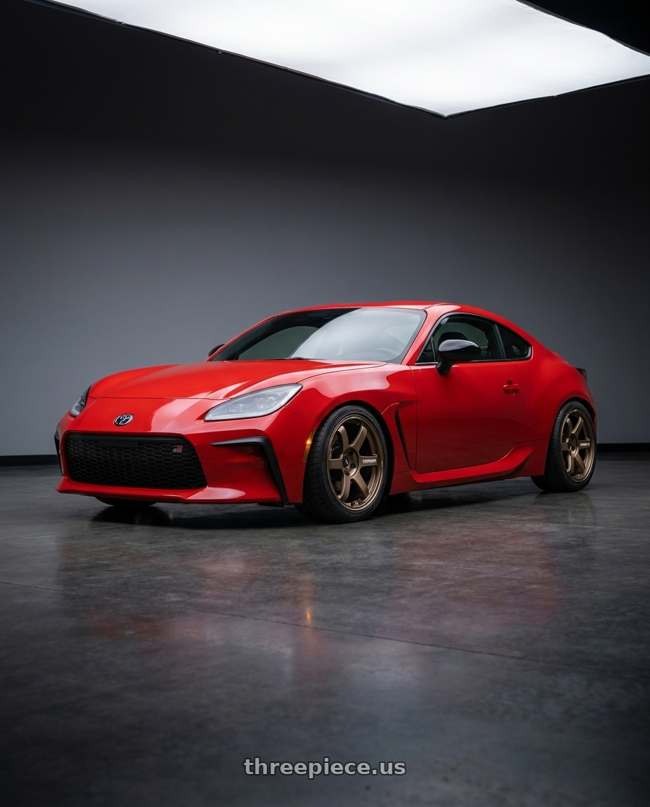 2024 Toyota GR86 with Volk Racing TE37 SAGA S-PLUS 5x100 18x9.5+38 Bronze wheels