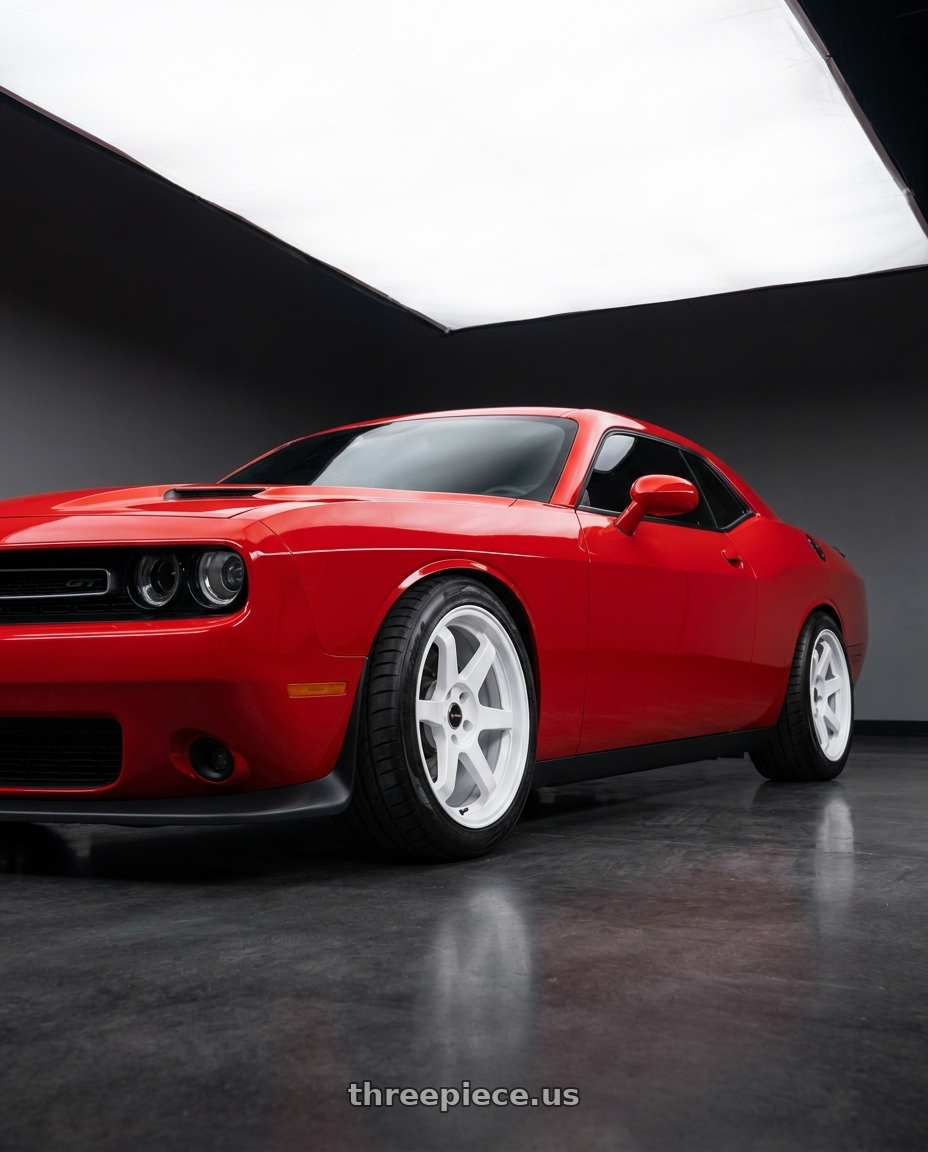 2021 Dodge Challenger GT AWD with Vors TR37 5x114.3 18x9.5  +35 White wheels