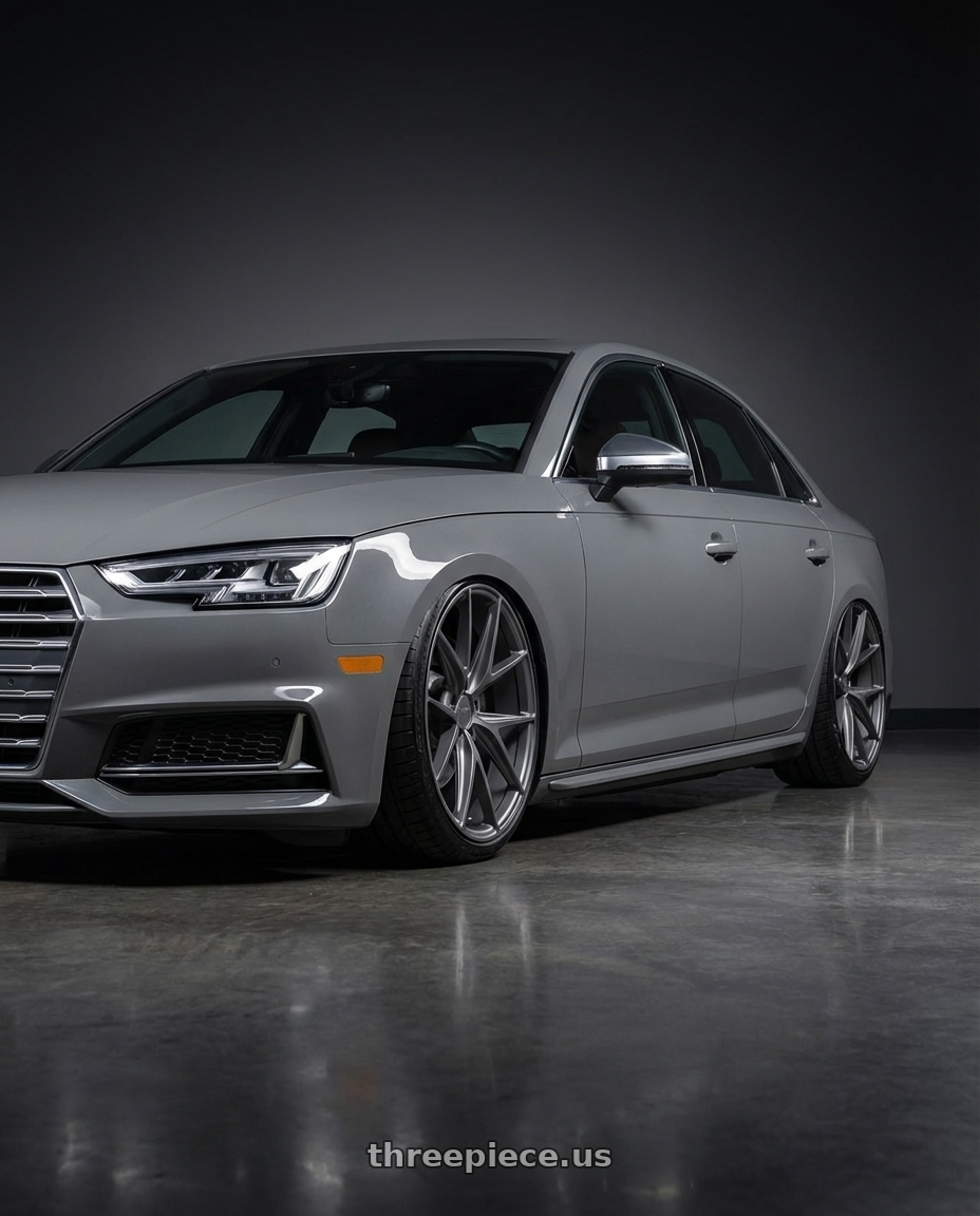 2023 Audi S4 B9 with Niche 1PC M116 MISANO 5X112 20X9 +26 MATTE GUN METAL wheels