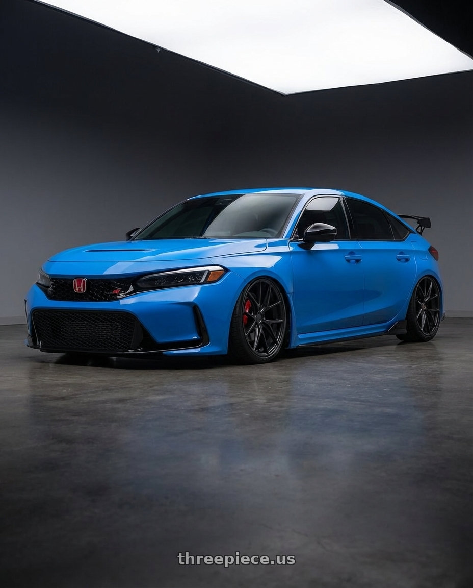 2020 Honda Civic Type R with Niche 1PC M117 MISANO 5X120 19X8.5 +35 MATTE BLACK wheels