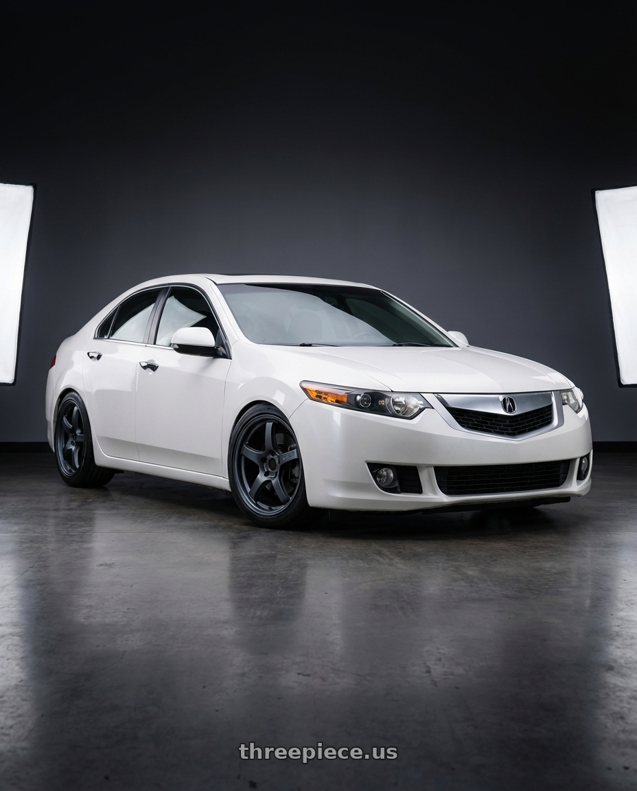 2013 Acura TSX with Gram Lights 57CR 5x114.3 18x8.5+50 Gunblue II wheels