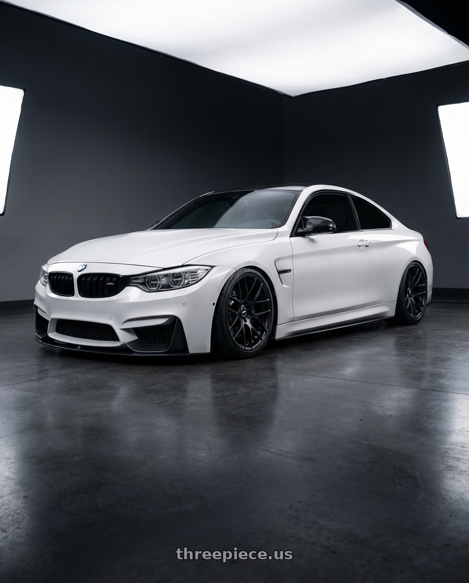 2018 BMW M4 F82 with Avant Garde Wheels M359 5X120 19x10 +38 Matte Black wheels