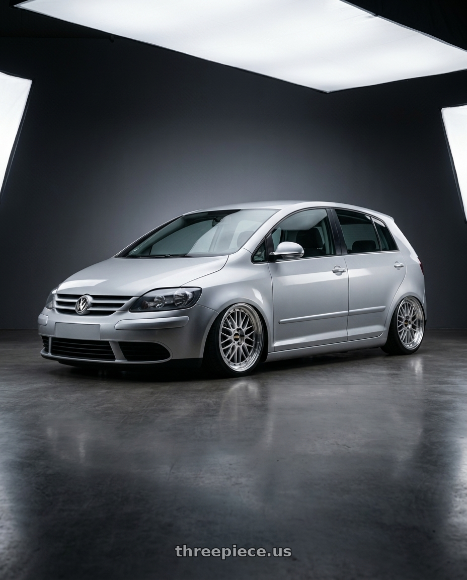 2006 Volkswagen golf plus with BBS LM 5x114.3 17x7.5+38 Diamond Silver wheels