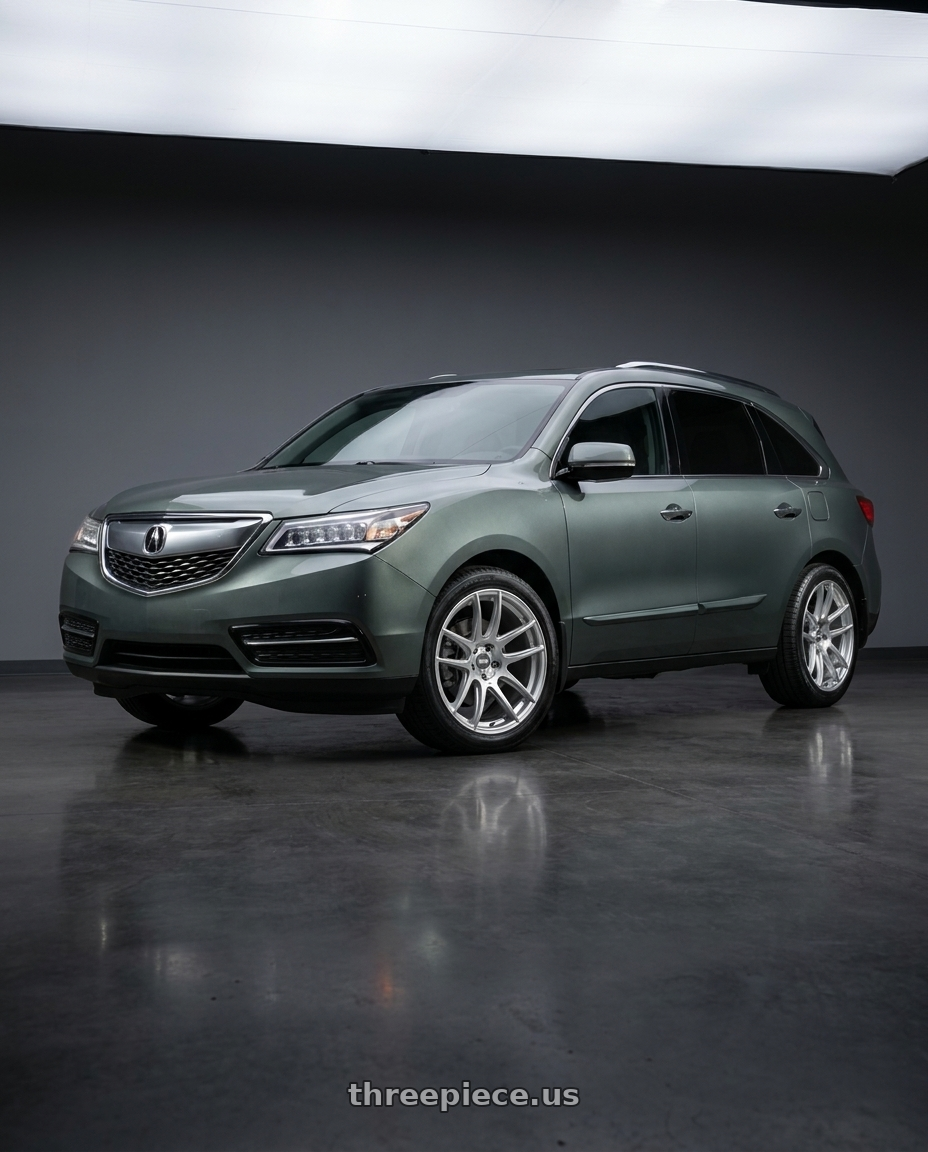 2014 Acura Mdx with ESR Wheels CS8 5x114.3 19x8.5 +35 Hyper Silver wheels