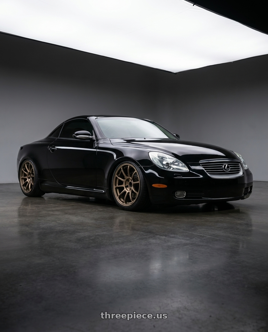 2005 lexus sc430 with Volk Racing ZE40 5x114.3 18x10.0+35 Bronze Almite wheels