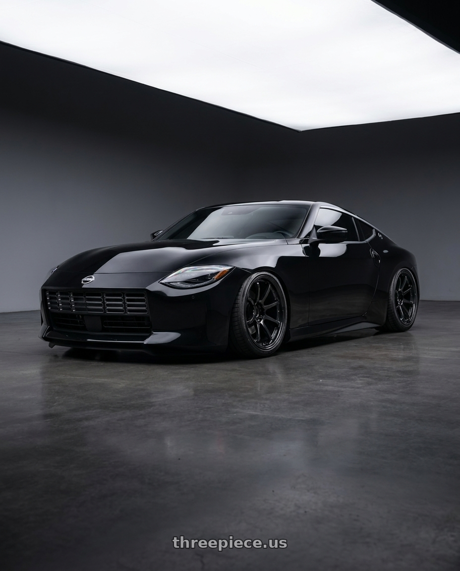2025 Nissan Z with Gram Lights 57NR 5x114.3 19x10.5+12 Glass Black wheels