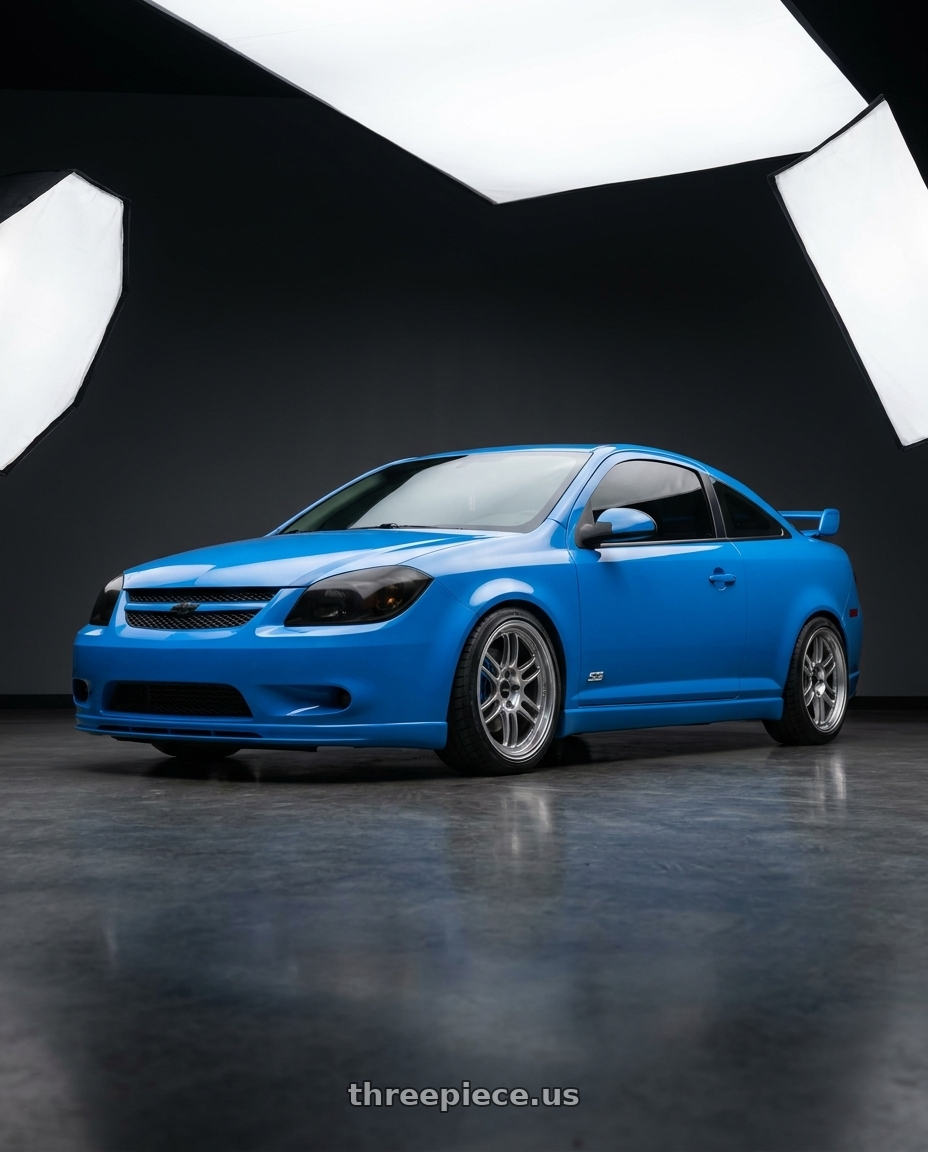 2008 chevy cobalt ss with Enkei GTC02 5x114.3 18x8+35 Hyper Silver wheels
