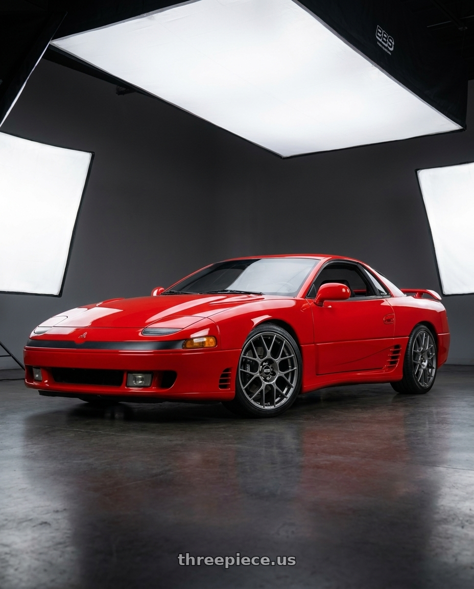 1993 Mitsubishi 3000gt vr4 with BBS XR 5x114.3 19x8.5+40 Gloss Platinum wheels