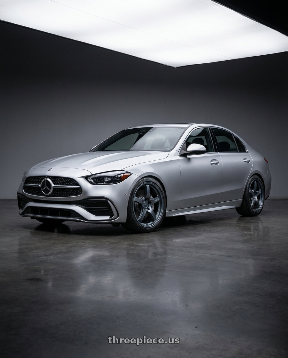 2022 Mercedes-Benz C-Class W206 with Gram Lights 57CR 5x112 19x9.5+25 Gunblue II wheels