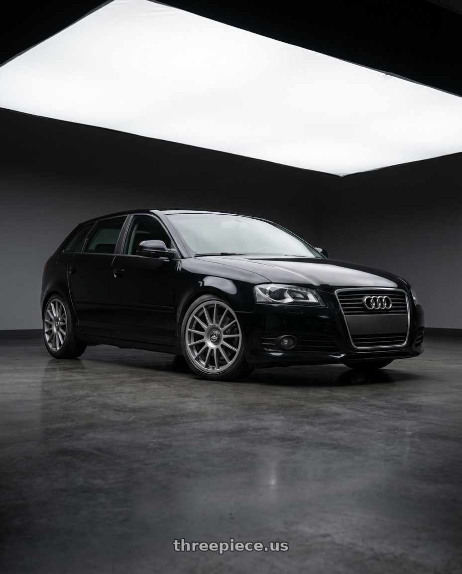 2012 Audi A3 8P with fifteen52 PODIUM 5x112 / 5x120 18x8.5 +35 FROSTED GRAPHITE (SATIN GREY) wheels