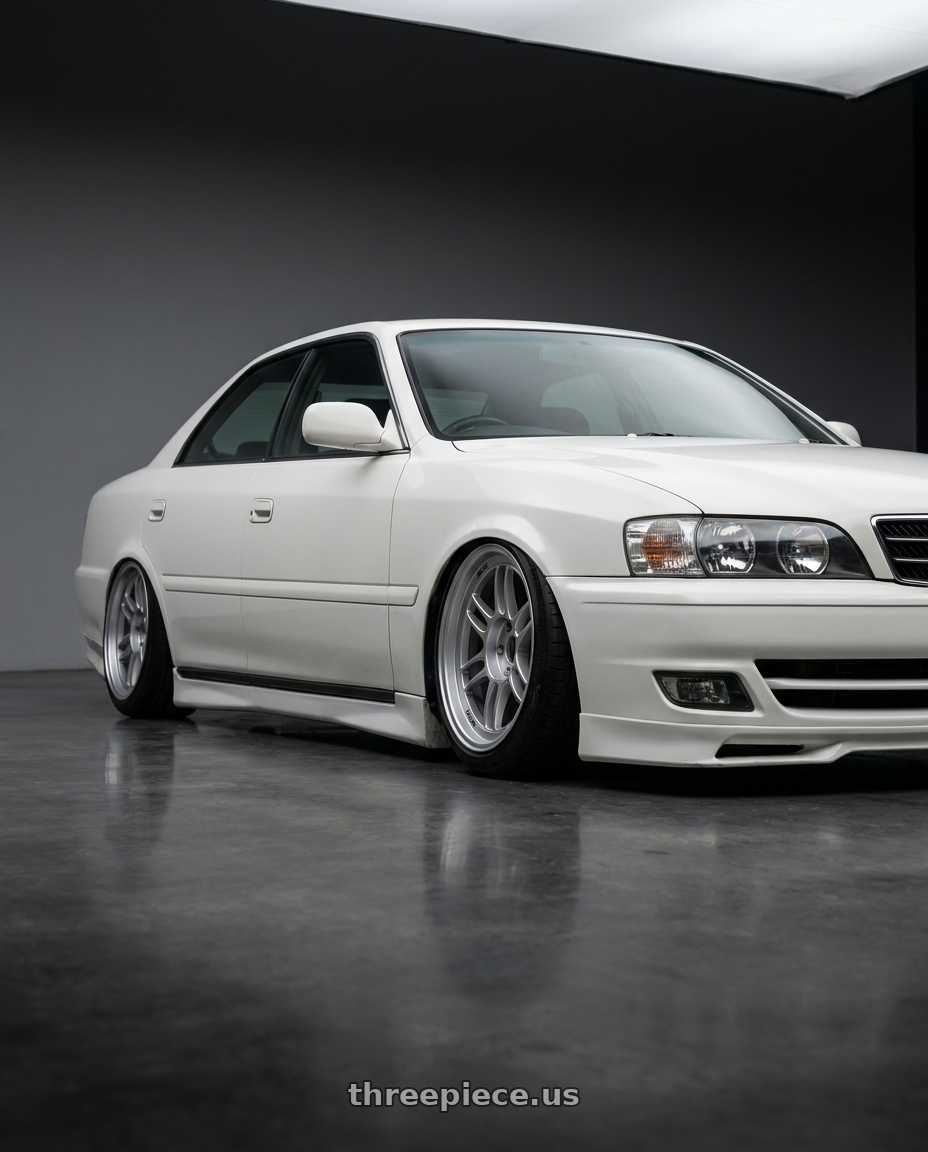 1999 Toyota chaser tourer gp with Enkei RPF1 5x112 18x7.5+48 Silver wheels