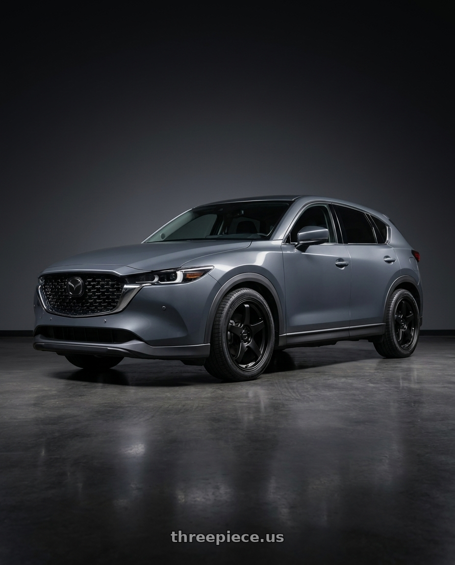 2023 MAZDA CX-5 with Rosenstein Wheels CR 5X114.3 19X10.5 +38 Matte Black wheels