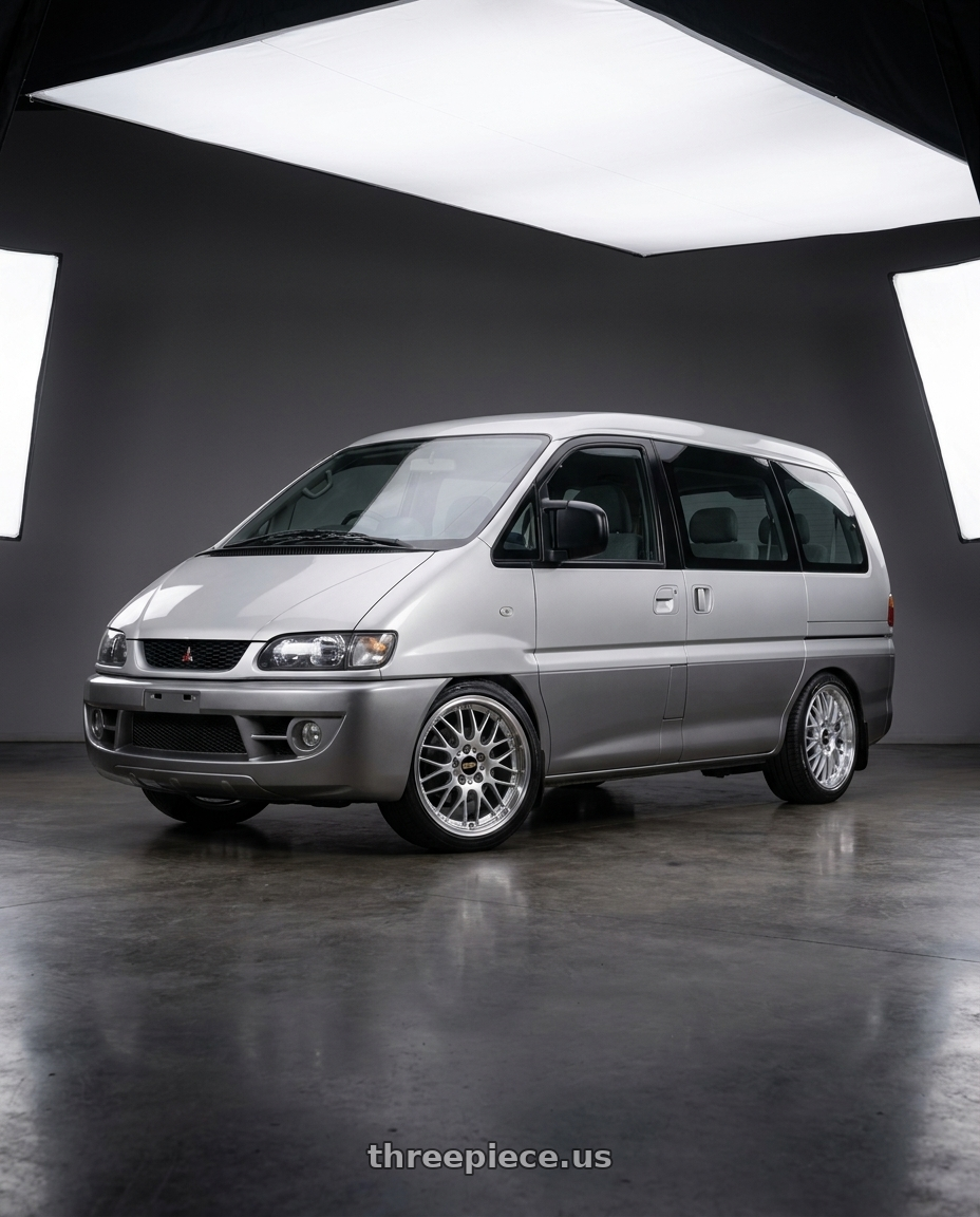 2006 mitsubishi Delica L400 with BBS RS-GT 5x120 18x8.5+15 Diamond Silver wheels