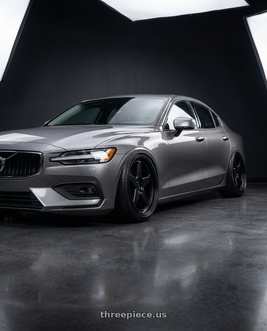 2019 Volvo s60 t6 with KATANA RACING KR03 5x108 20x8.5 +40 Matte Black wheels