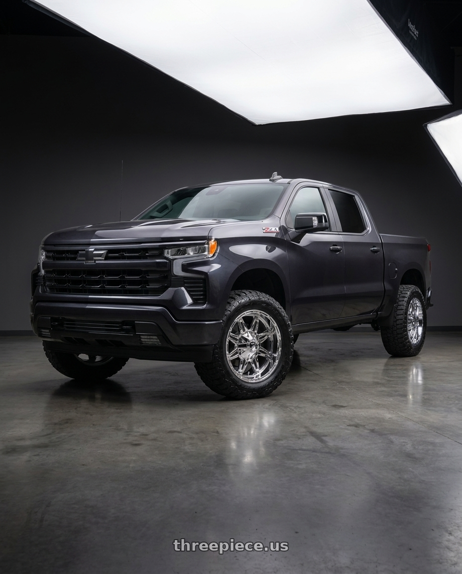 2023 Chevrolet Silverado 1500 with Fuel 1PC D530 HOSTAGE 6X135/6X139.7 20X9 +1 CHROME PLATED wheels