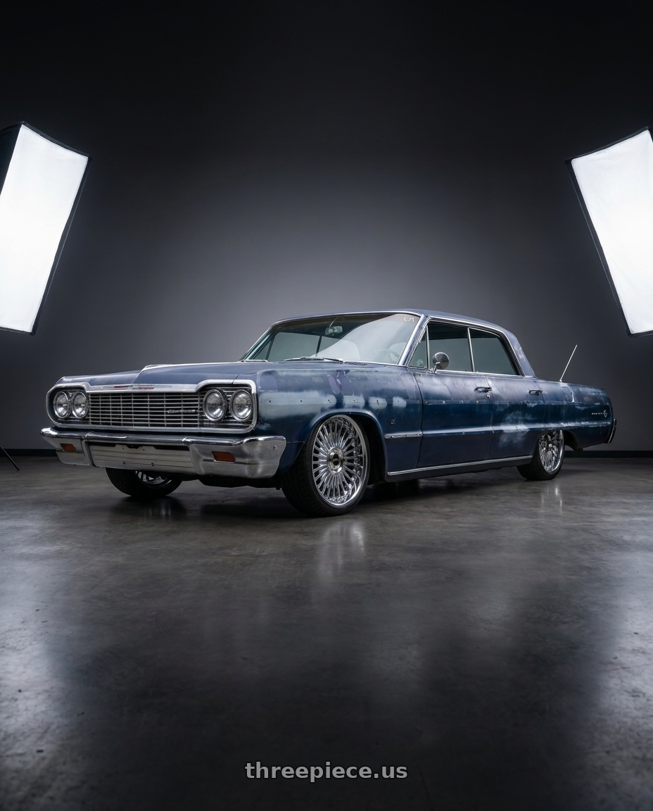 1964 Chevy impala with Work Emitz wheels