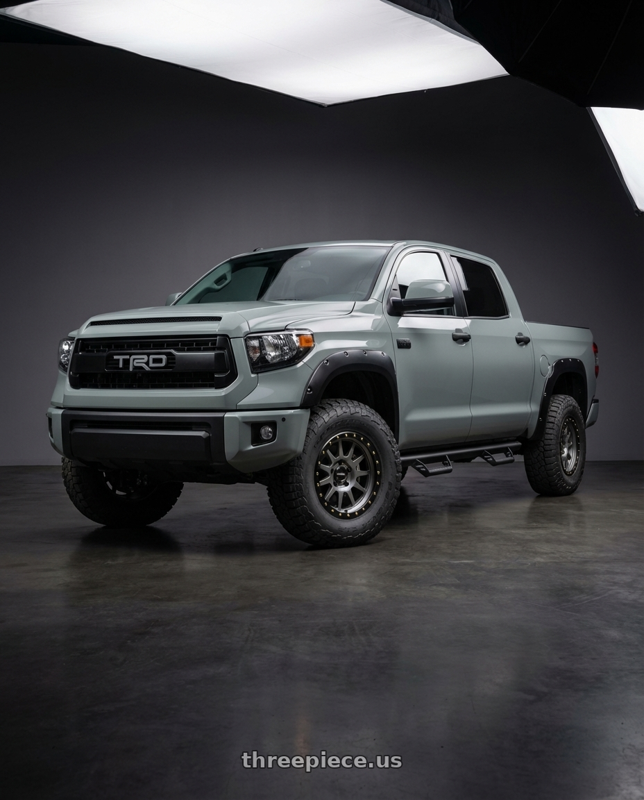 2018 Toyota Tundra with Vision Off-Road 111 Nemesis 5x150 20x9+18 Gunmetal wheels