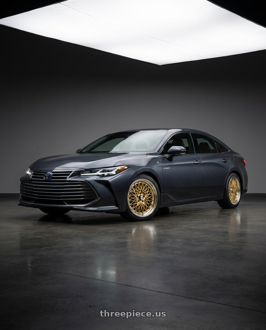 2019 Toyota Avalon Hybrid Limited with SSR Formula MESH 5X100 18X7+6 HP Disk Fm Gold wheels
