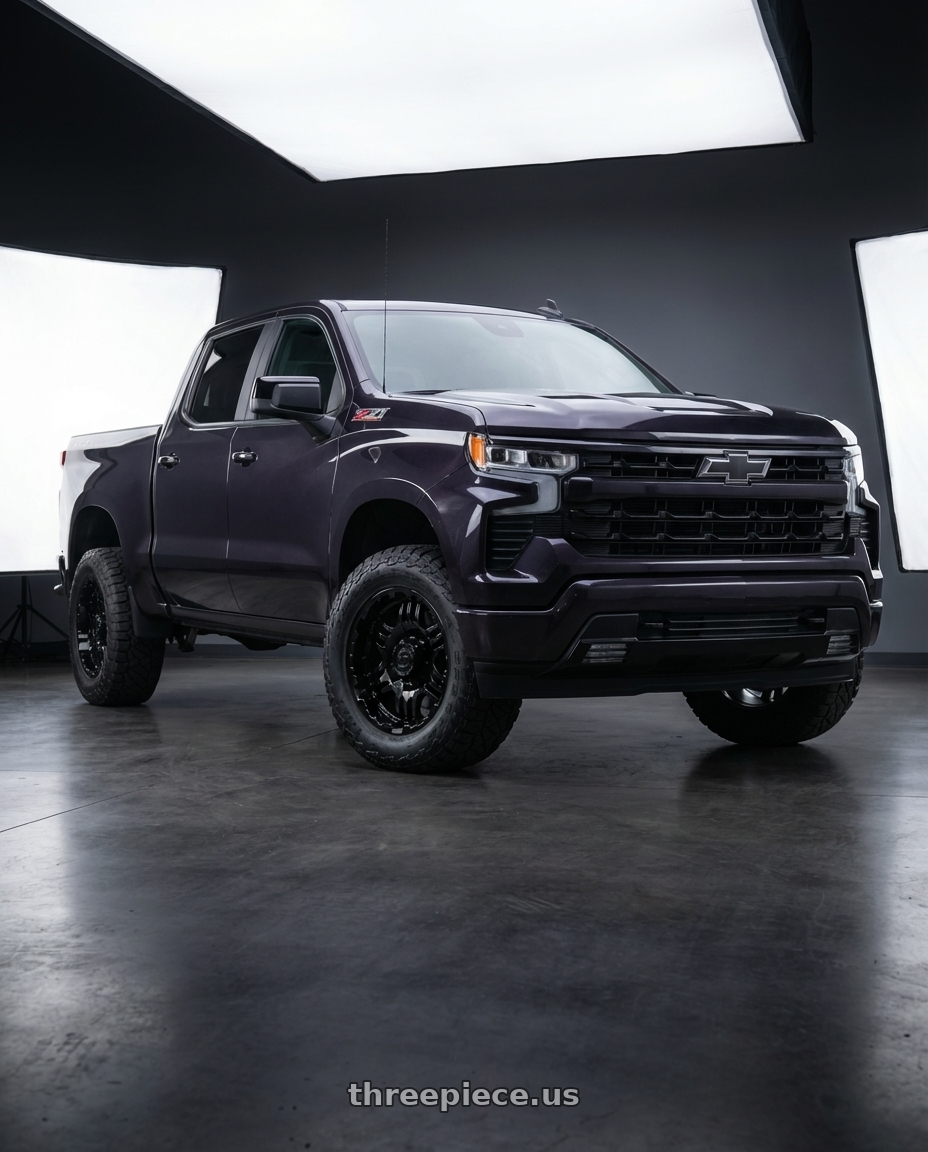 2023 Chevrolet Silverado 1500 with Gear Off Road 713B 6x139.7 20x9 +10 Gloss Black wheels