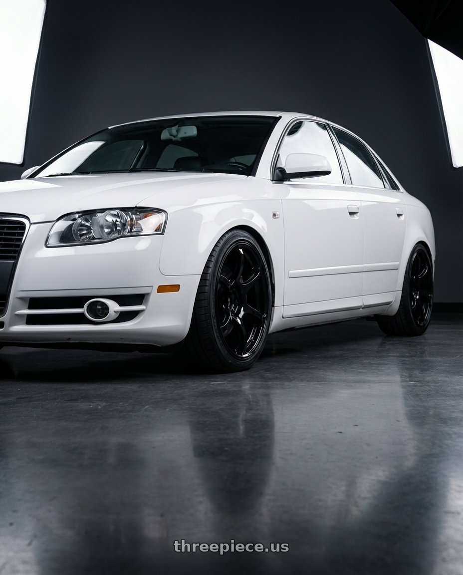 2010 Audi A4 B7 with Advan RGIII 5x112 18x8+50 Gloss Black wheels