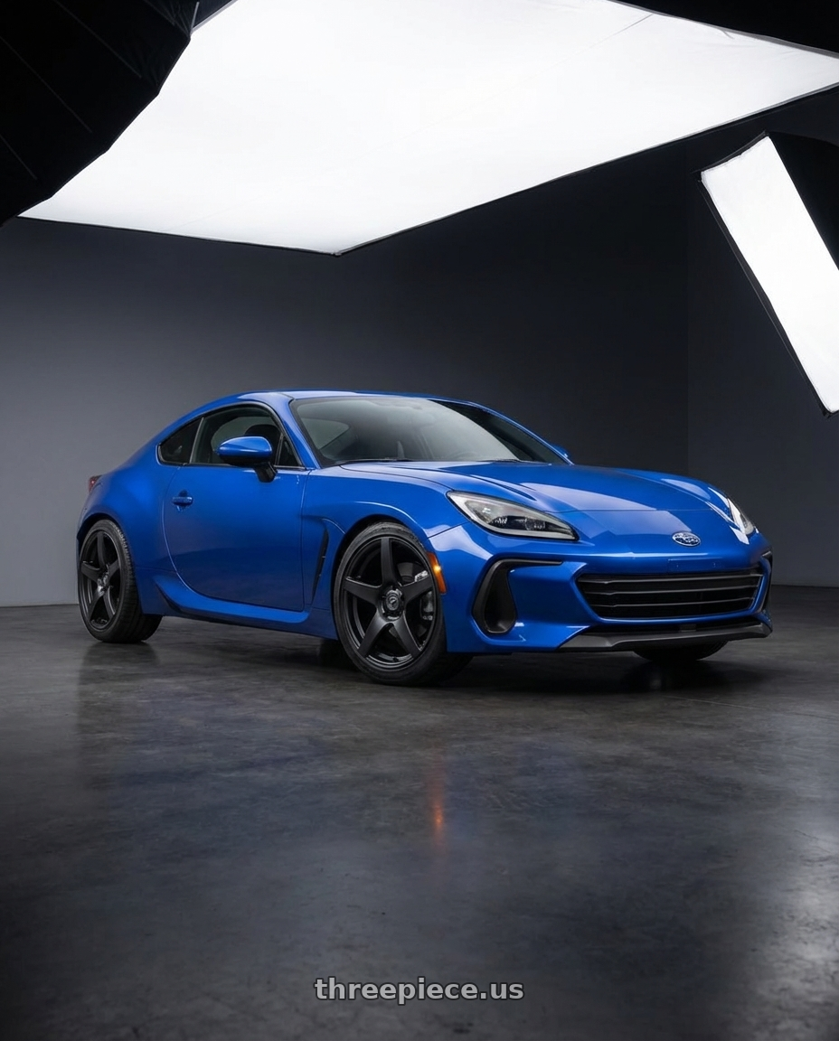 2024 Subaru BRZ with Forgestar CF5 5x114.3 18x9 +35 Satin Black wheels