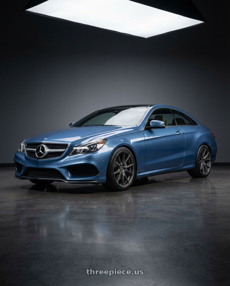 2014 Mercedes-Benz E-Class Coupe C207 with Niche 1PC M116 MISANO 5X112 19X8.5 +42 MATTE GUN METAL wheels