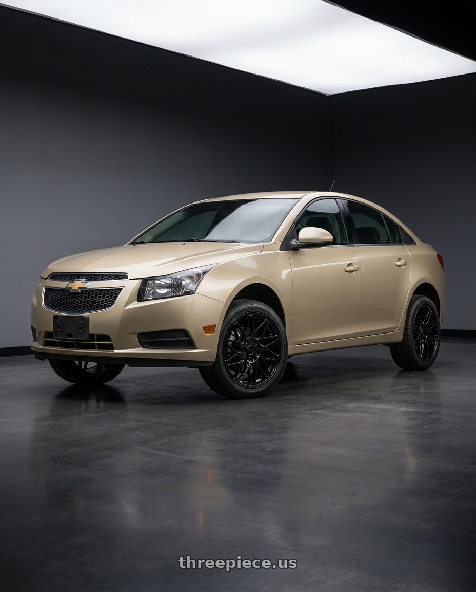 2014 chevorlet cruze LT with KATANA RACING KR09 5x105/5x114.3 18x8 +40 Glossy Black wheels