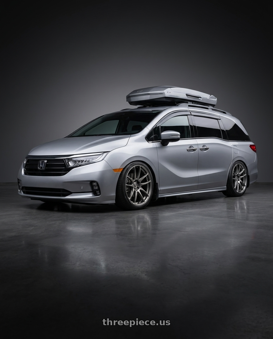 2024 Honda Odyssey with WORK Emotion CR Shigoku 5x114.3 18x10.5 +22 Glow Gunmetal GGM wheels