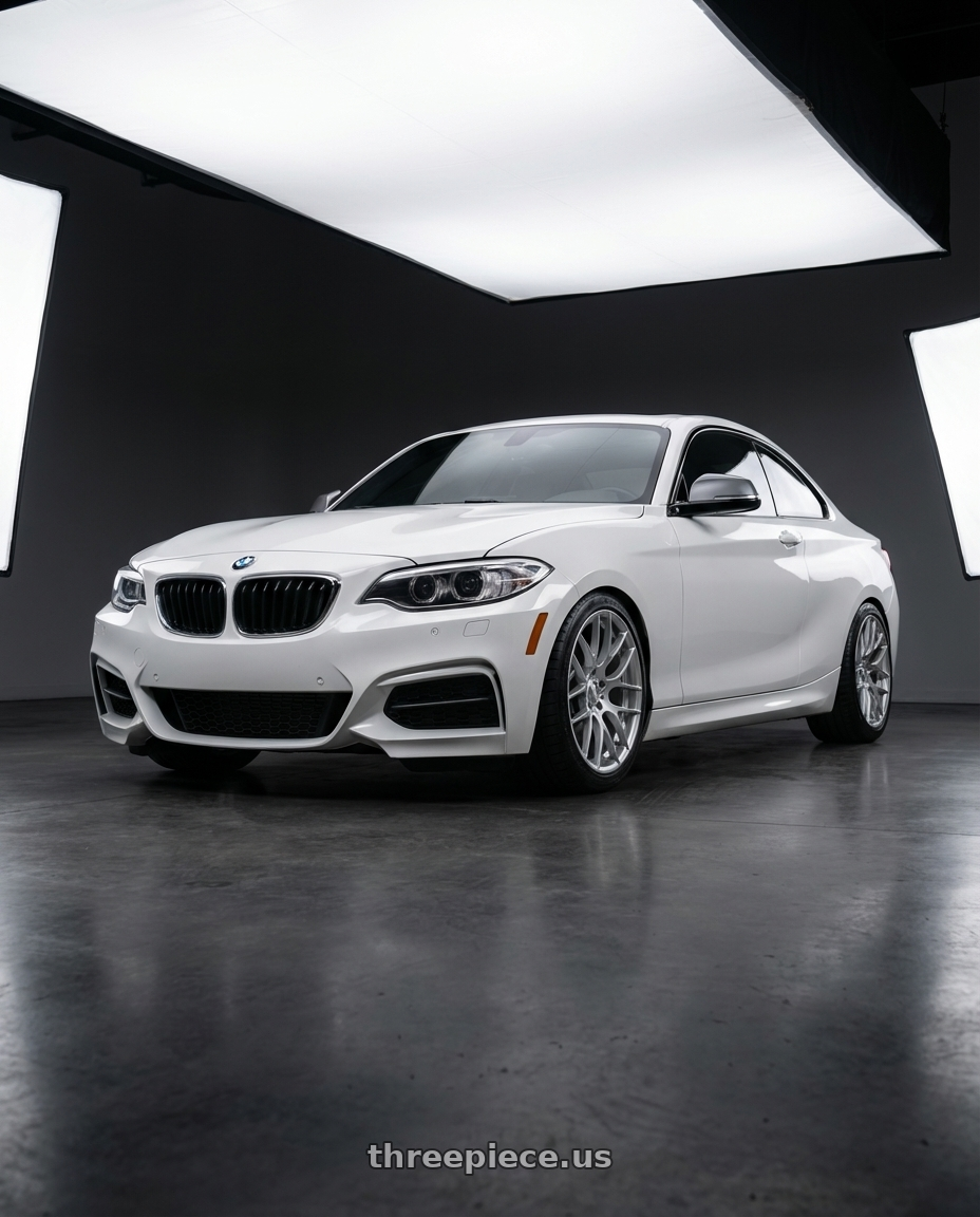 2018 BMW 2 Series F22 with Avant Garde Wheels M359 5X120 18x8.5 +35 Hyper Silver wheels