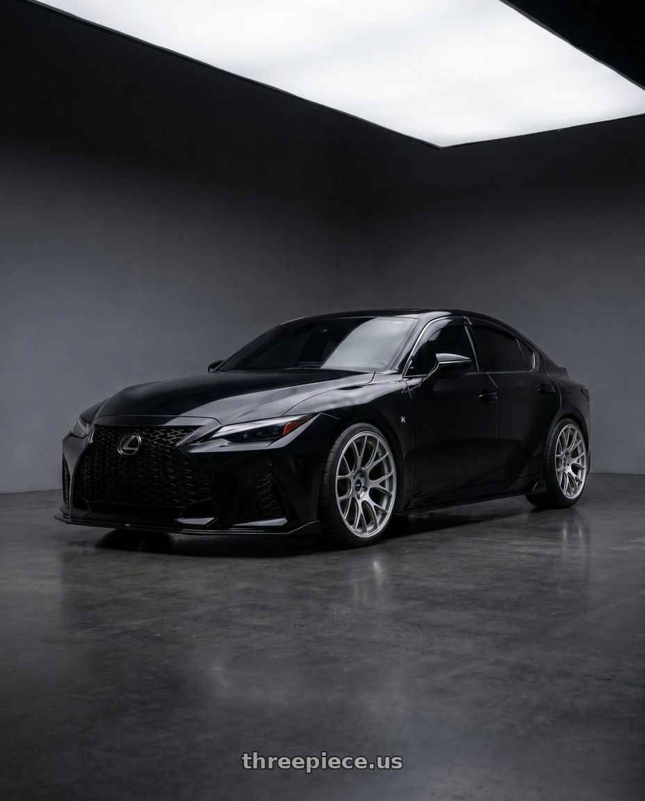 2021 Lexus IS350 with WORK Emotion CR Shigoku 5x114.3 18x9.5 +38 Glow Gunmetal GGM wheels