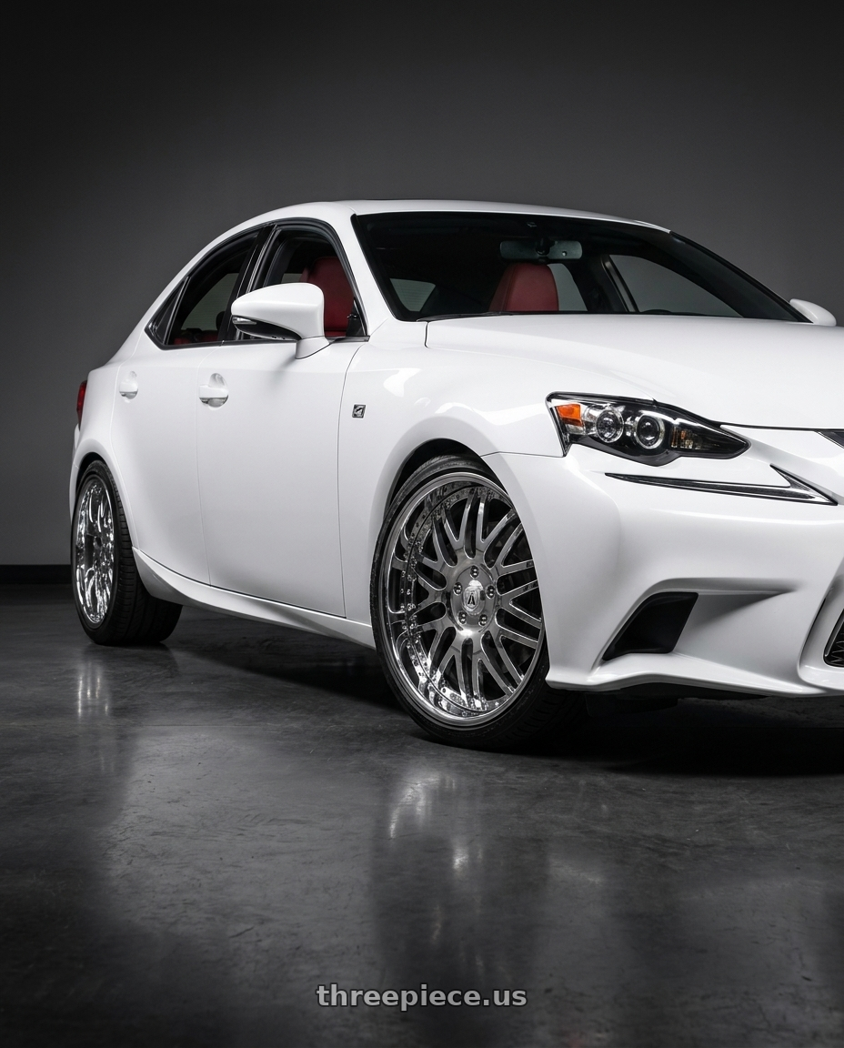2016 lexus is with Asanti Forged AF120 5x114.3 22x8.5 +10 Chrome wheels