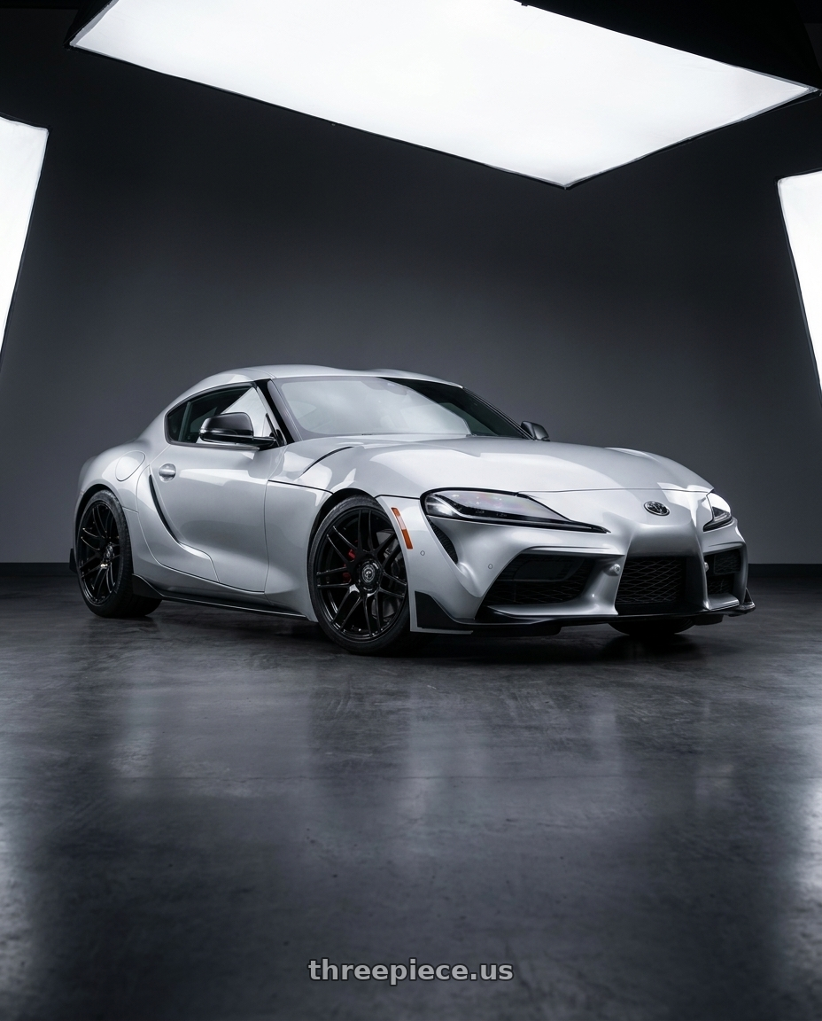 2022 Toyota GR Supra with Forgestar F14 5x112 19x9.5 +25 Gloss Black wheels