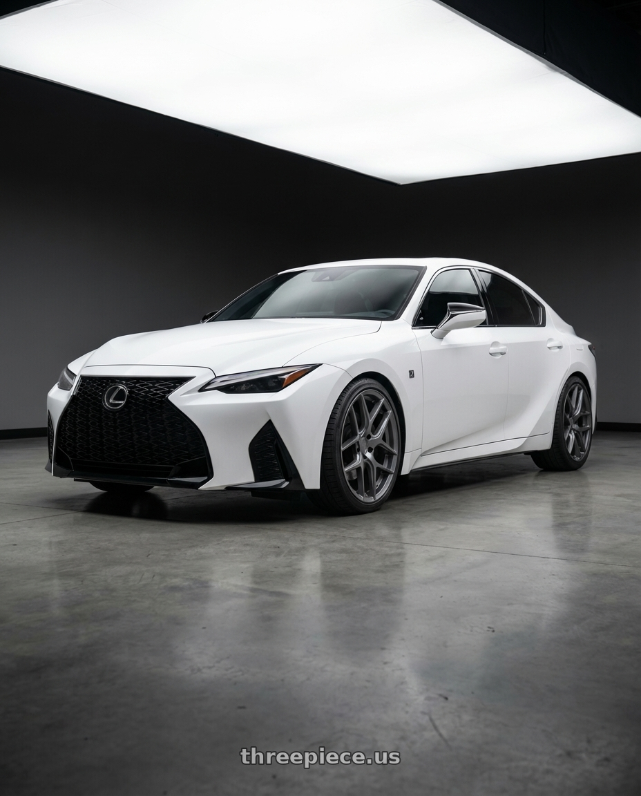2024 Lexus IS 350 with Aodhan AFF2 5x114.3 19x8.5+35 Matte Gray wheels