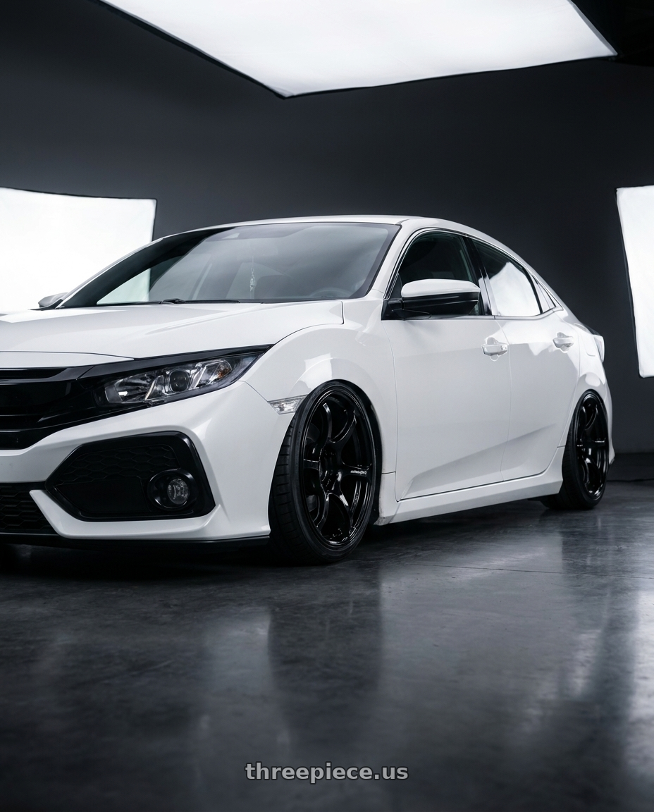2024 Honda Civic with Advan RGIII 5x114.3 18x9.0+35 Gloss Black wheels
