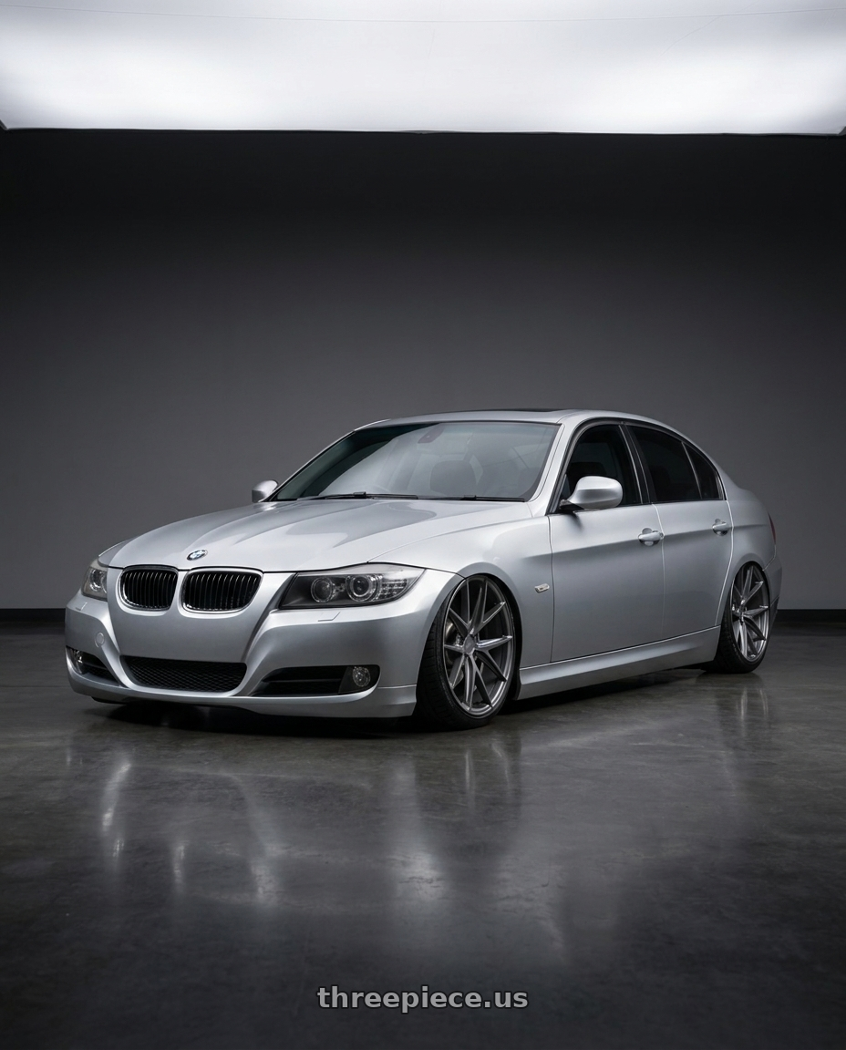 2012 BMW 3 Series E92 with Niche 1PC M116 MISANO 5X120 18X8 +40 MATTE GUN METAL wheels