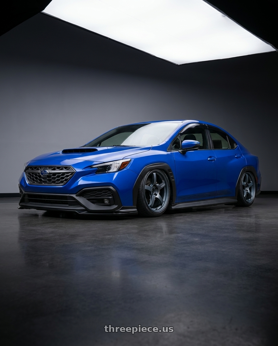 2024 Subaru WRX with Gram Lights 57CR 5x114.3 18x10.5+12 Gunblue II wheels