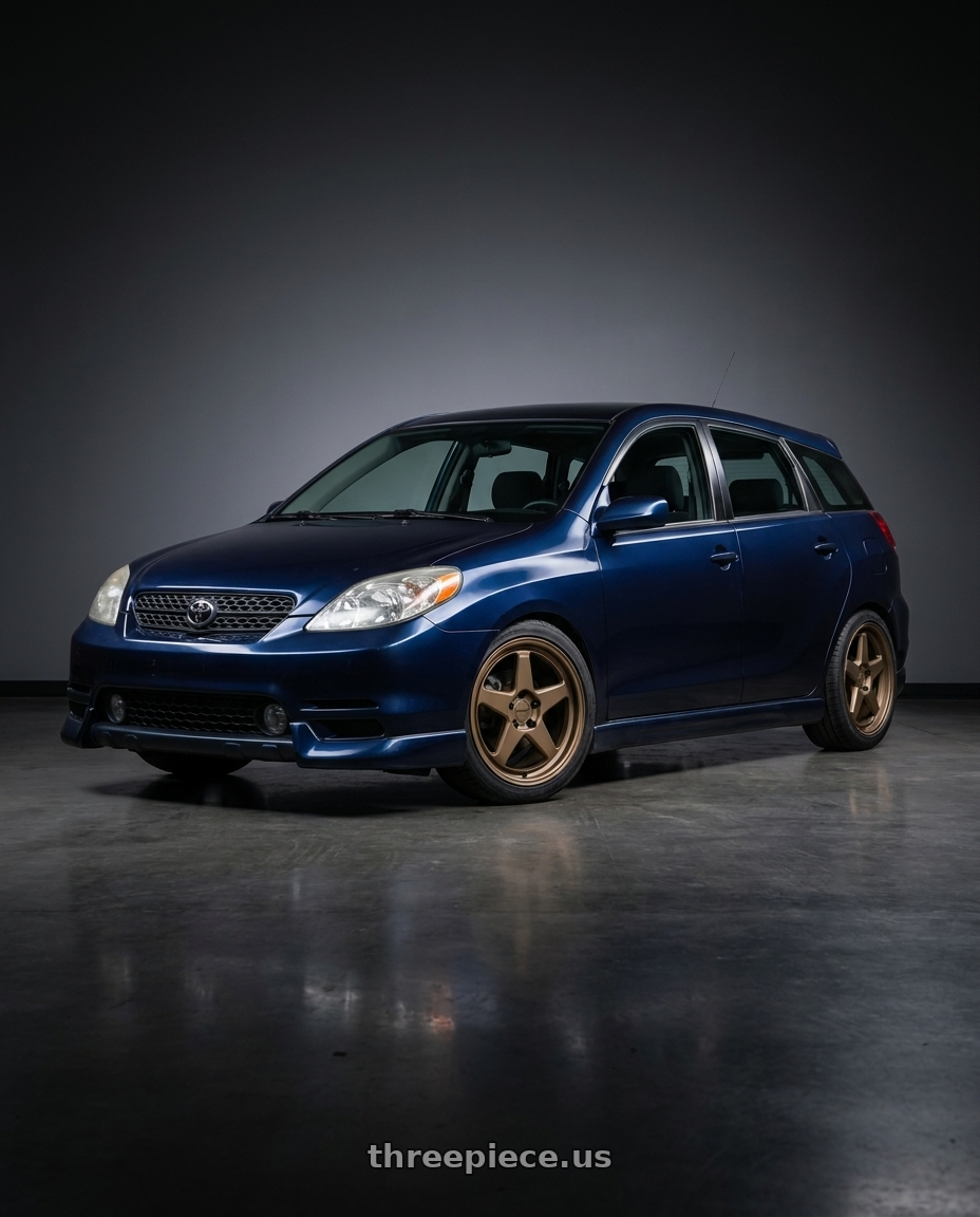 2004 Toyota Matrix with KATANA RACING KR03 5x100 18x8 +40 Matte Bronze wheels