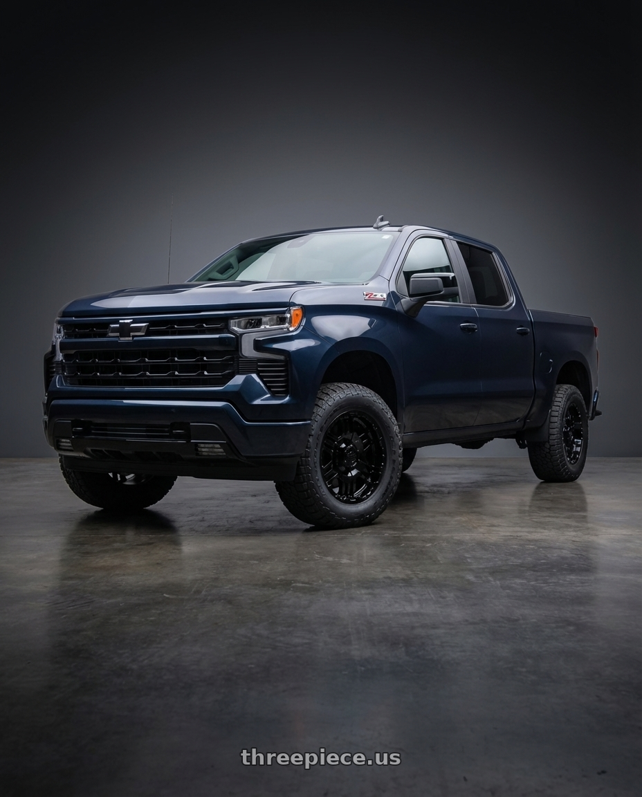 2023 Chevrolet Silverado 1500 with Gear Off Road 713B 6x139.7 20x9 +10 Gloss Black wheels