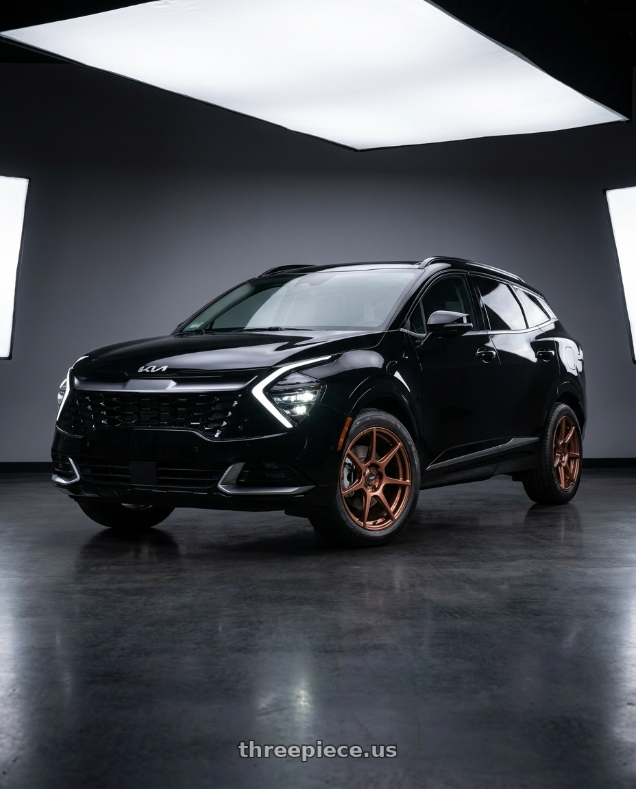 2023 kia sportage sx prestige with Enkei TFR 5x114.3 17x8+45 Copper wheels
