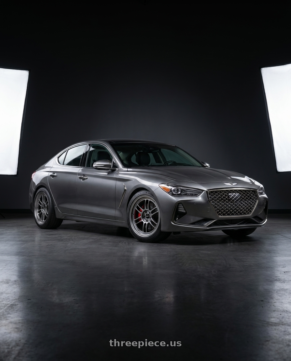 2019 Genesis G70 with Enkei RPF1 5x114.3 18x10.5+15 SBC wheels